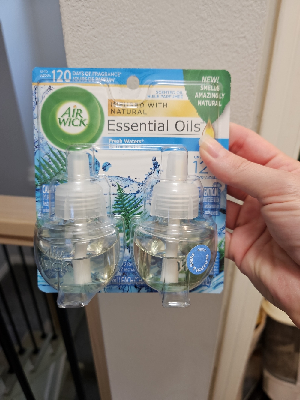 Air Wick Fresh Waters Essential Oils Plug-In Refill Duo - Clear